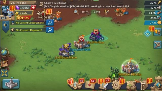 Lords Mobile - 3v3 напали на мою соло ловушку. Сливаю войска чтоб играть на запале. Пробили? смотреть онлайн