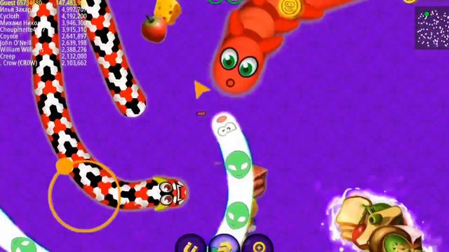 Worms Zone Magic 🐍 #130 - Giant Alien Worm Trapped Alaska Worm - Xmood Roy смотреть онлайн