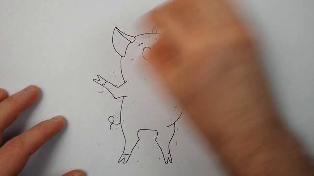 Как нарисовать поросенка Чуню карандашом - Рисование и раскраска для детей смотреть онлайн