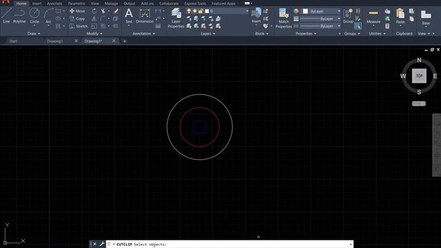 AutoCAD 2021 Tutorial: Clipboard Panel (VIII) -- how to do Cut and Paste? смотреть онлайн