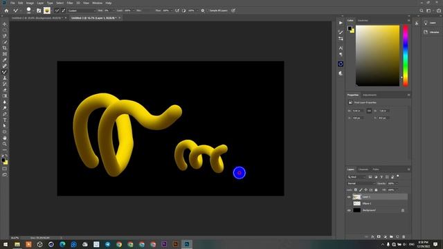 3D Text with Mixer Brush in Photoshop смотреть онлайн