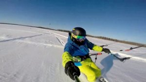 Сноукайтин видео. Кайтинг в Москве