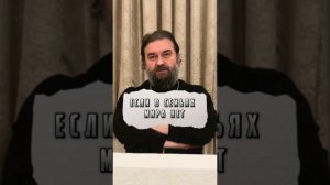 Если мира нет в семьях, то где он будет? Отец Андрей Ткачёв