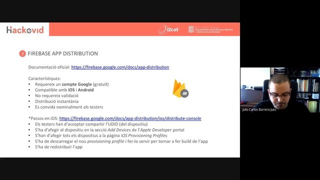 Hackovid: "Firebase" - Julio Barrera, Software Engineering Group, Fundació i2CAT (9 d'Abril) смотреть онлайн
