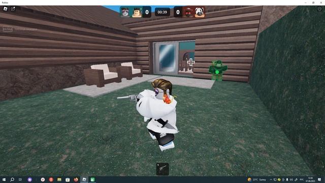 Победа автоматом. Roblox с другом. Убийцы против шерифов Дуэли смотреть онлайн
