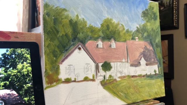 Starting a House Commission. Oil painting смотреть онлайн