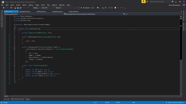 Intermediate ASP.NET Core Tutorial - Online Shop Ep.9 - Product Admin Service смотреть онлайн