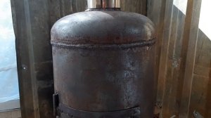 Буржуйка из газового баллона!