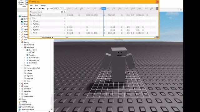 My first animation USING the “animation editor” plugin (ROBLOX Studio Footage) смотреть онлайн
