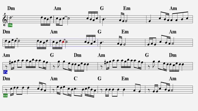 YALNIZLIK MASALI--Am--(Play Along)-:Guitar,Keyboard,Flute,Violin,Oboe,Melodica,Ney,Ukulele,Recorder смотреть онлайн