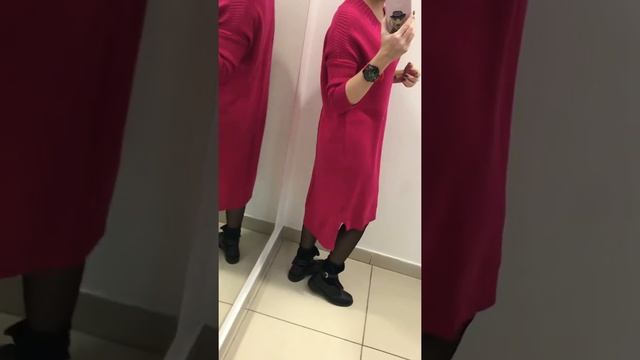 Малиновое платье из кашемира смотреть онлайн