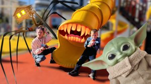 МАЛЫШ ЙОДА и Домоголовый попали в Горку Пожиратель