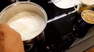 Овсяная каша на индукционной плите