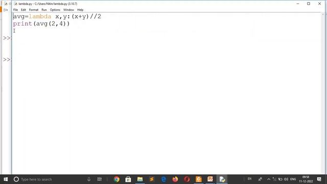 BCS094 Q1c June 2022 | What are Lambda functions | Print the average of two numbers using lambda смотреть онлайн