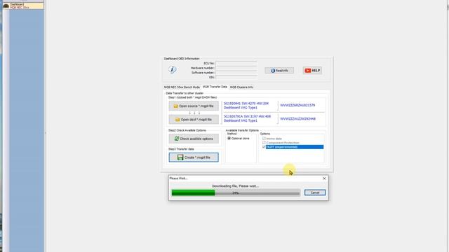 VAG VIRTUAL CLUSTER RETROFIT - MQB IMMO DATA TRANSFER. Instrument cluster swap solution. смотреть онлайн