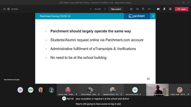 KSIS 2020 - 2021 Mid-Year Training: Parchment Basics смотреть онлайн