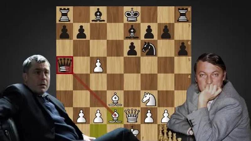 В.Иванчук - А.Карпов ⚔ ОТПИНАЛ ферзя в защите Каро-Канн! Шахматы