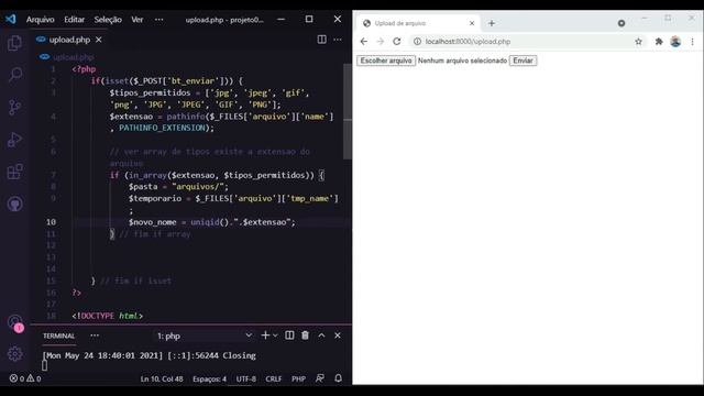 Curso de PHP 7 Aula 11 Como fazer upload de arquivo no PHP смотреть онлайн