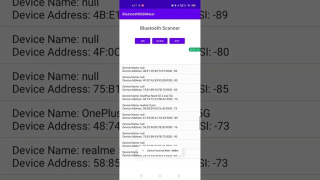 Bluetooth RSSI Meter смотреть онлайн