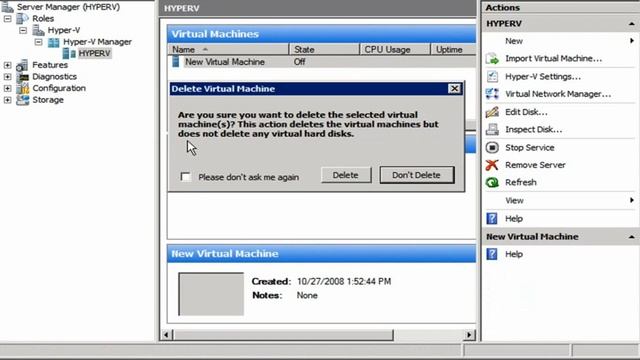 Windows Server 2008 Hyper V Creating a Virtual Machine смотреть онлайн