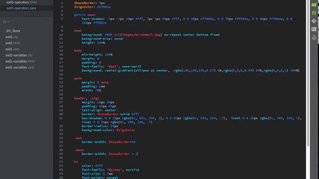 Sass Operators смотреть онлайн