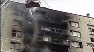 Работа пожарных Москвы.