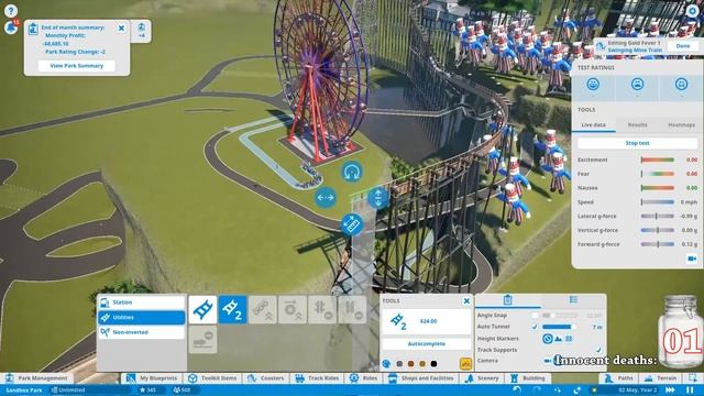 Building A Roller Coaster that Simulates Car Crashes in Planet Coaster смотреть онлайн