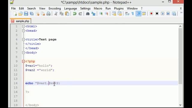 PHP Tutorials in Tamil 10 Concatenation смотреть онлайн