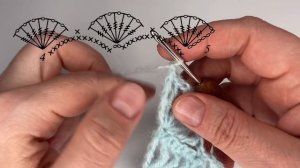 Шаль крючком, подробный МК. How to crochet shawl