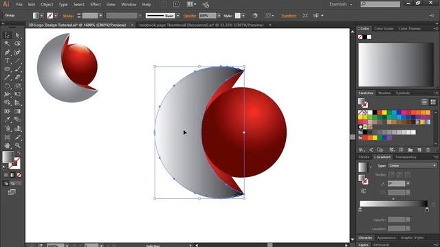 Simple 3D #logo Design In Illustrator cc Tutorial смотреть онлайн