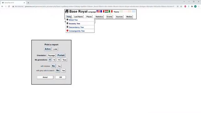 GeneoTree - Genealogy Software - Dynamic Viewer with PHP / Logiciel généalogie arbres - Printing смотреть онлайн