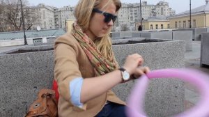 Как сделать цветочек из воздушных шаров - цветы из шариков