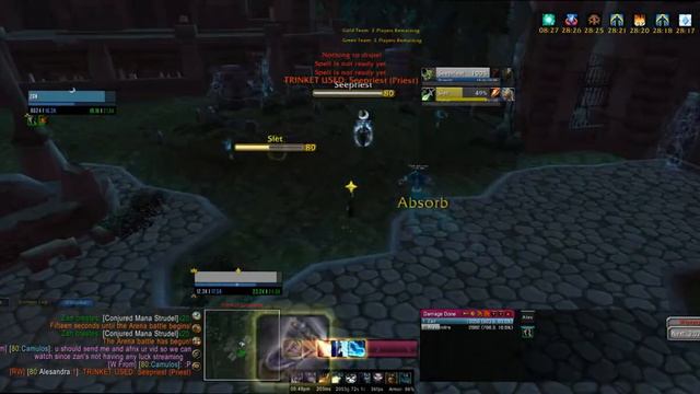 Priest Mage vs. Priest Rogue (2370 MMR) 2v2 Arena смотреть онлайн
