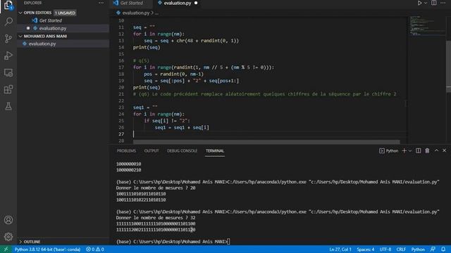 correction de l'évaluation pratique Python n°2- 2TI - 2021/2022 смотреть онлайн