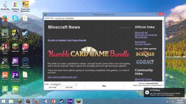 1.8 Minecraft Shaders Forge Installation
