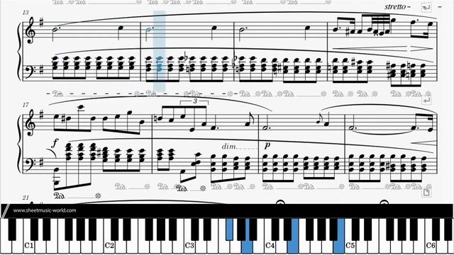 Chopin - Prelude No. 4 Op. 28 in E Minor - Frédéric François Chopin (Sheets Tutorial Piano score смотреть онлайн