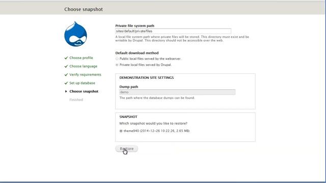 Drupal 7.x. How To Apply Snapshot To Installed Drupal Engine With Custom Database Prefix смотреть онлайн