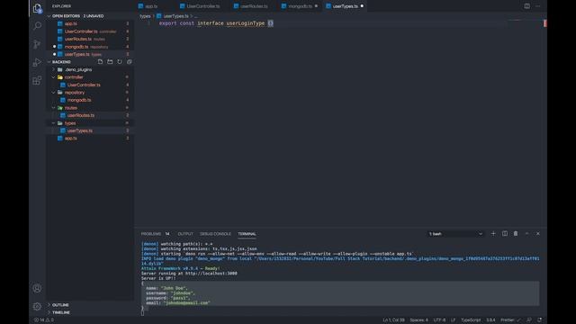 Tutorial-04 | Backend | DenoJS | Bcrypt | Password Hashing смотреть онлайн