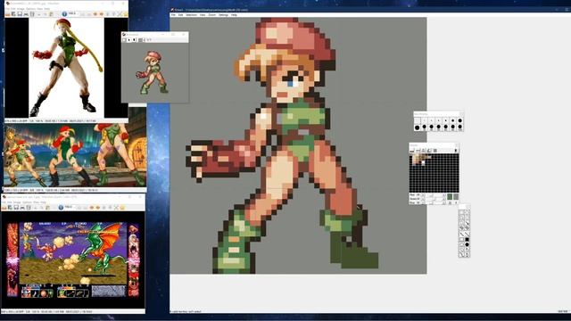 Pixel Art Character Timelapse - Cammy (Super Street Fighter 2 Turbo) смотреть онлайн