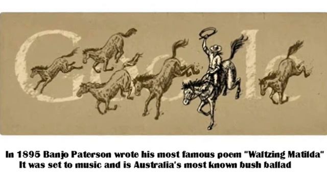 Banjo Paterson - Andrew Barton "Banjo" Paterson - Google Doodle смотреть онлайн