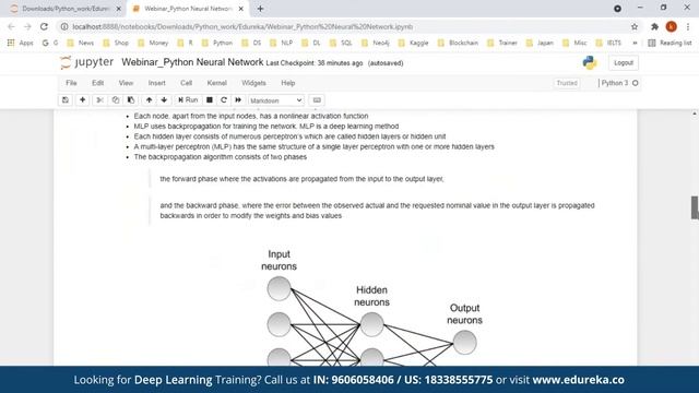 Neural Networks in Python | Neural Networks Tutorial | Deep Learning Training | Edureka | DL Live - смотреть онлайн