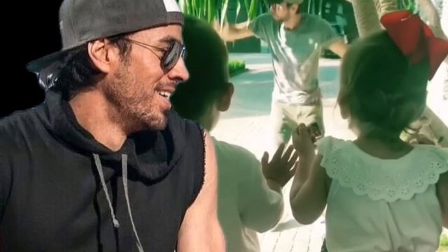 Enrique Iglesias With His Family Anna Kournikova And 3 Children (Nicholas, Lucy And Mary) - Hero ❤️