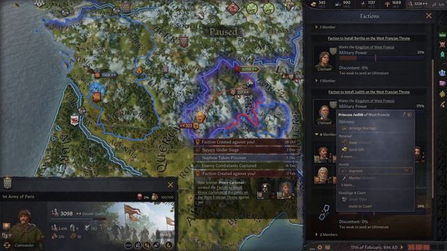 Crusader Kings III ▶ The Warrior or The Genius. смотреть онлайн