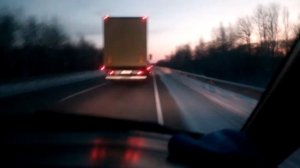 Обгон на машине с правым рулем !