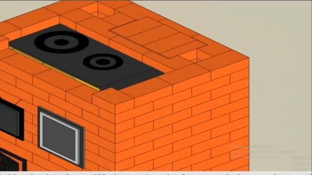 Порядовка отопительно варочной печи Отопительно варочная печь с духовкой смотреть онлайн