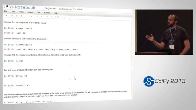 Dynamics with SymPy Mechanics; SciPy 2013 Presentation смотреть онлайн
