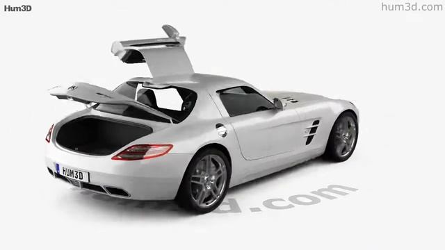 Mercedes-Benz SLS-class with HQ interior 2011 3D model by Hum3D.com смотреть онлайн