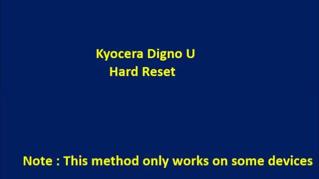 How to Hard Reset Kyocera Digno U and Forgot Password Recovery, Factory Reset смотреть онлайн