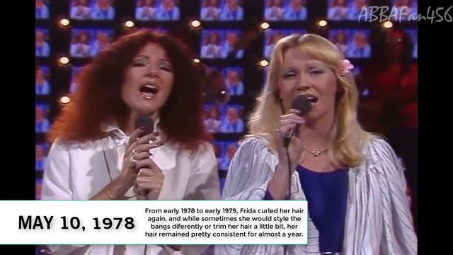 Evolution Of Anni-Frid Lyngstad's Hair (During ABBA)