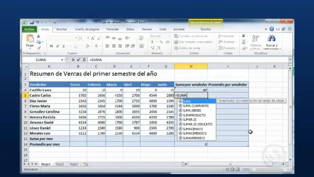 Video 18-Excel 2010: Funciones básicas.mp4 смотреть онлайн